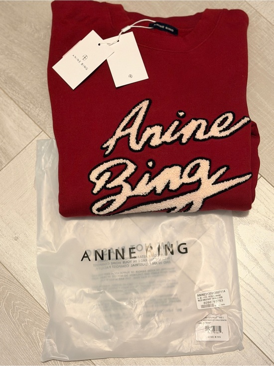Anine Bing Tops - Brand 🆕 Anine Bing Miles Chenille Signature Sweatshirt